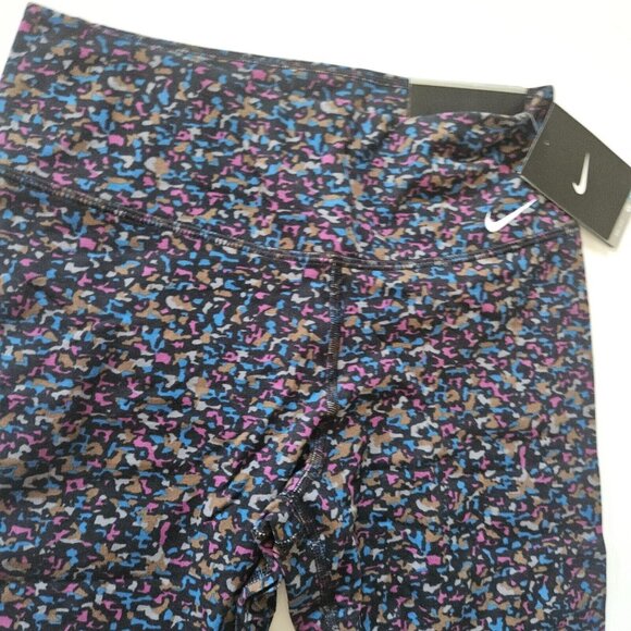 Nike Pro Leggings Womens S NWT Dri-Fit Multicolor Camo Capri - Picture 3 of 4